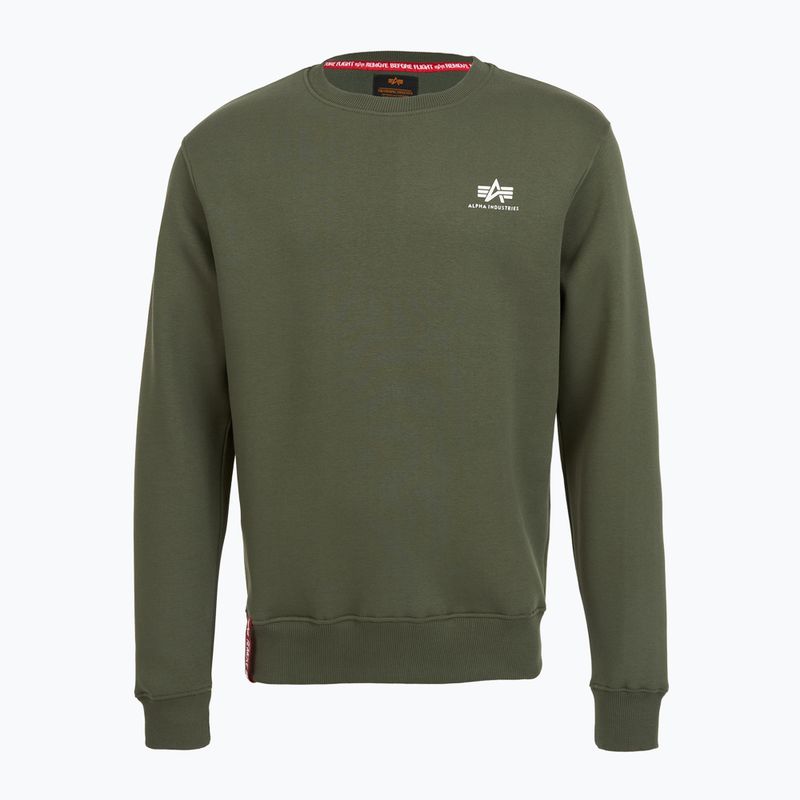 Мъжки потник Alpha Industries Basic Small Logo dark olive 5