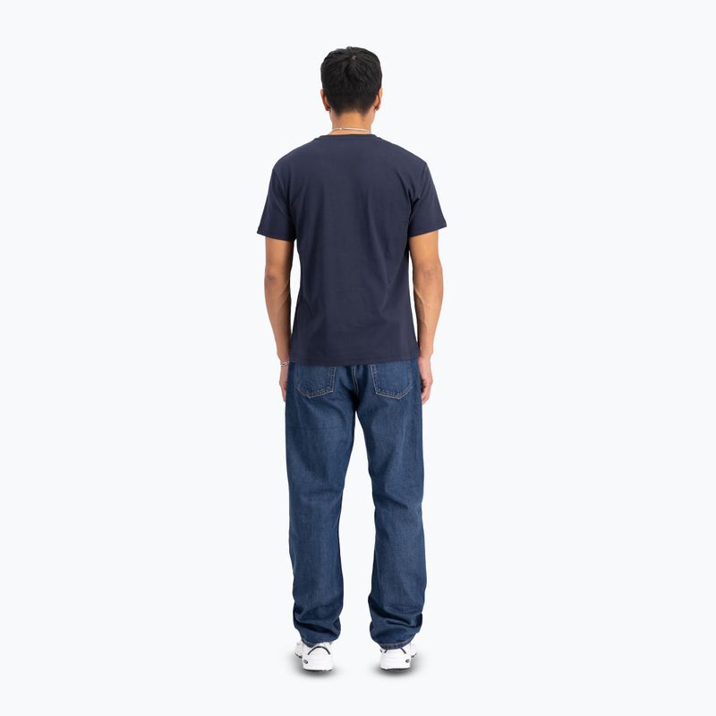 Мъжка тениска Alpha Industries Basic Small Logo в синьо 3