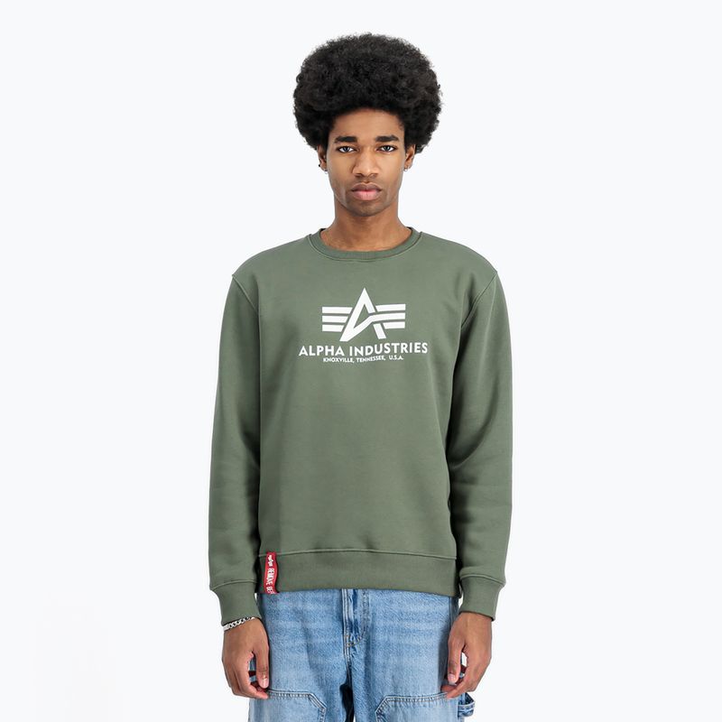 Alpha Industries мъжки суитшърт Basic тъмно маслинен