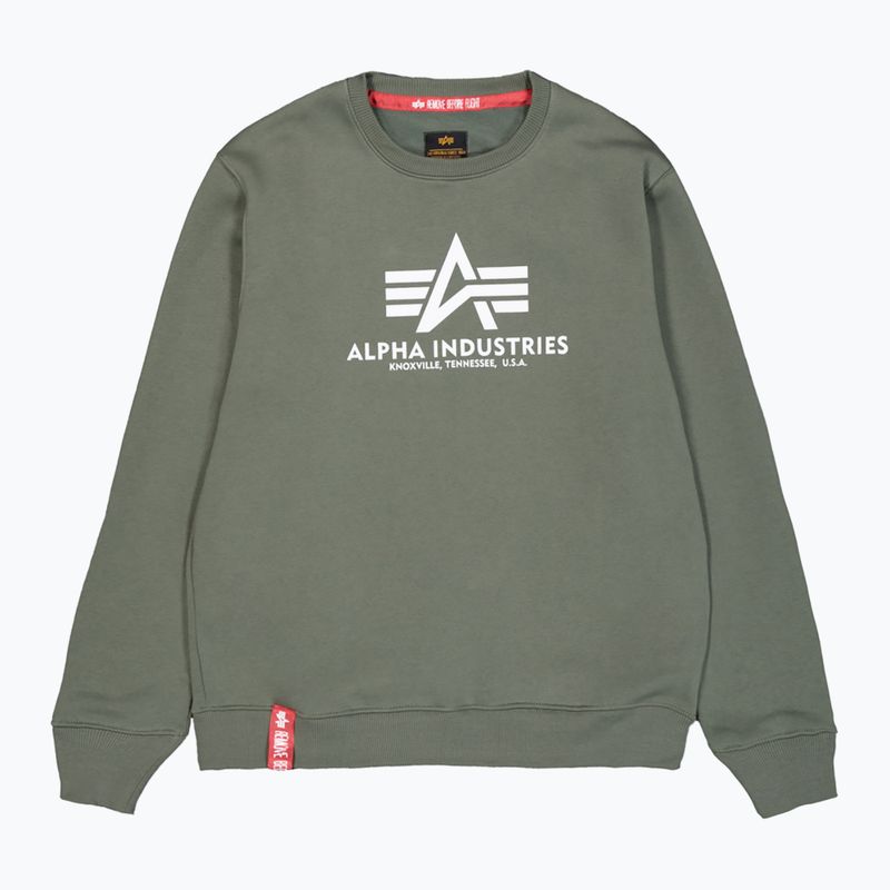 Alpha Industries мъжки суитшърт Basic тъмно маслинен 7