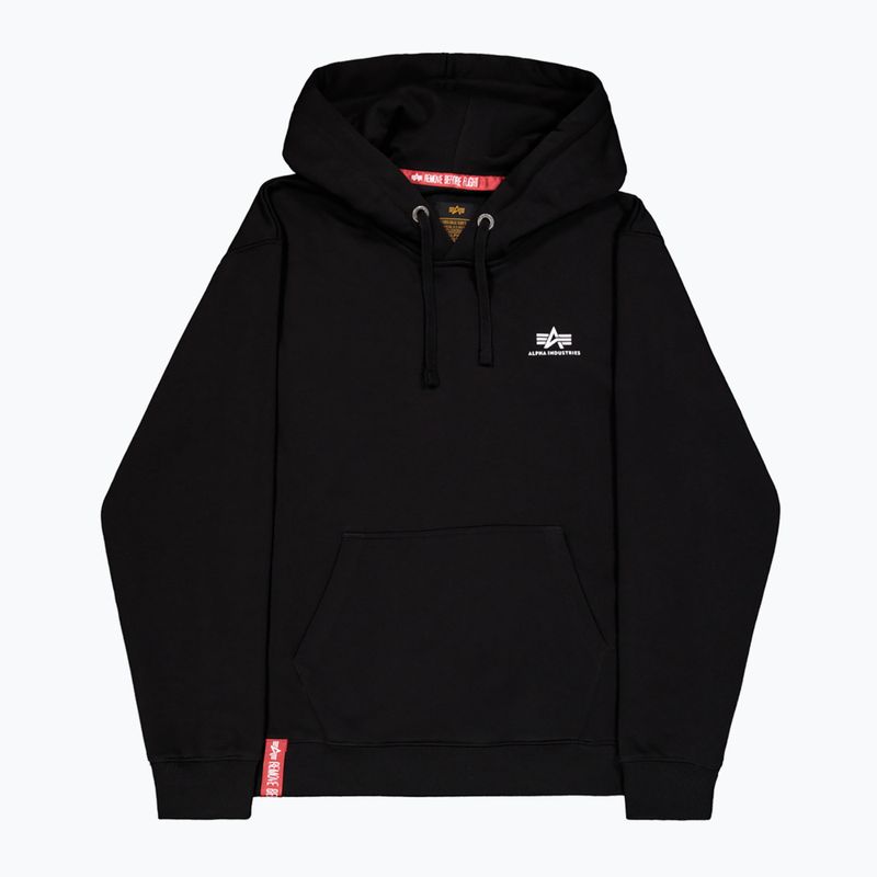 Alpha Industries Basic Small Logo Hoodie black - мъжки 7
