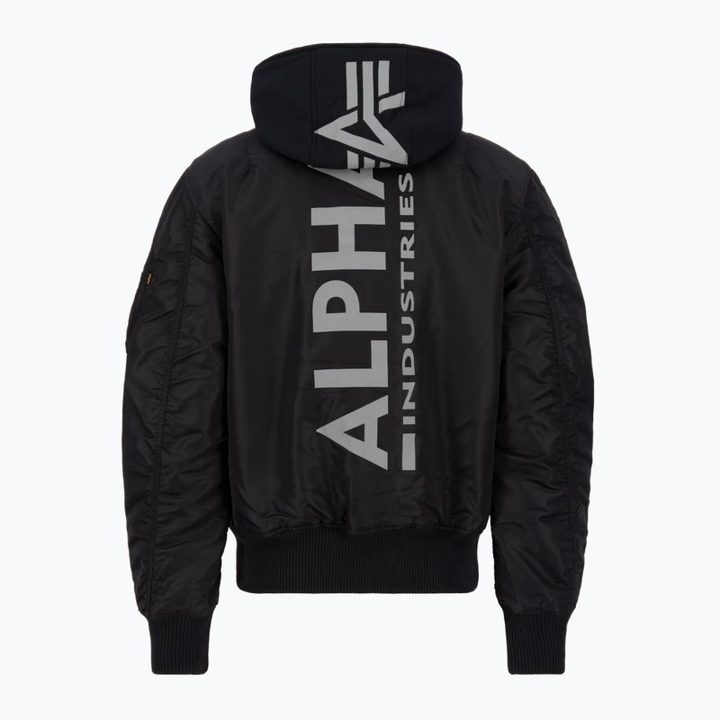 Мъжко яке Alpha Industries MA-1 ZH Back Print black / reflective 2