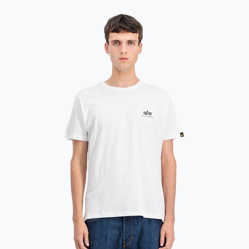 Alpha Industries мъжка тениска Backprint бяла