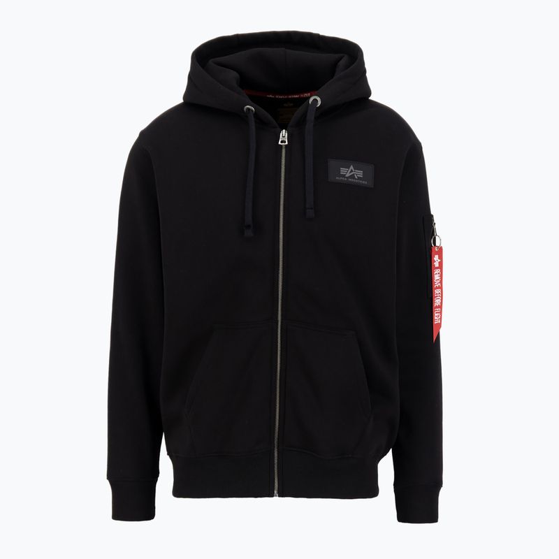 Мъжки суитшърт Alpha Industries Back Print Zip black