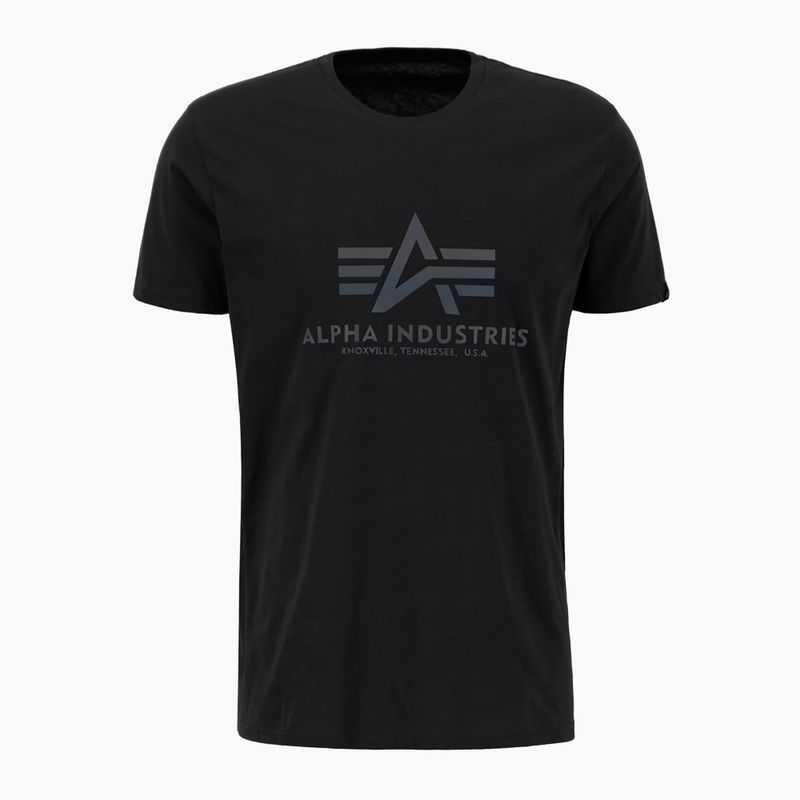 Alpha Industries мъжка тениска Basic Rainbow Reflective black 3