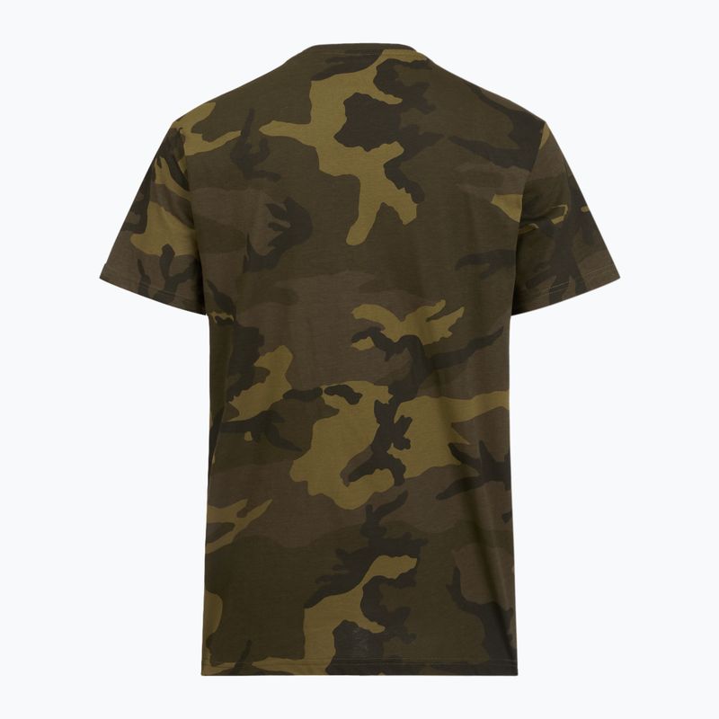 Alpha Industries Basic Camo маслинова камуфлажна поло риза за мъже 4