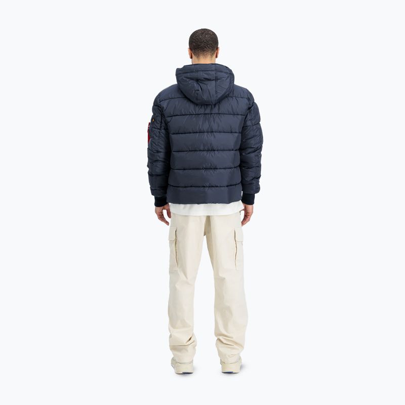 Мъжко яке с качулка Alpha Industries Puffer Faux Down rep.blue 3