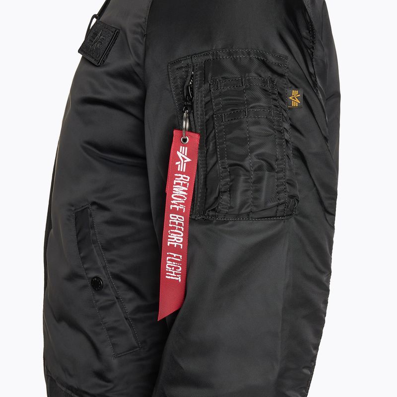 Мъжко яке Alpha Industries MA-1 ZH Back Print black / rainbow reflective 5