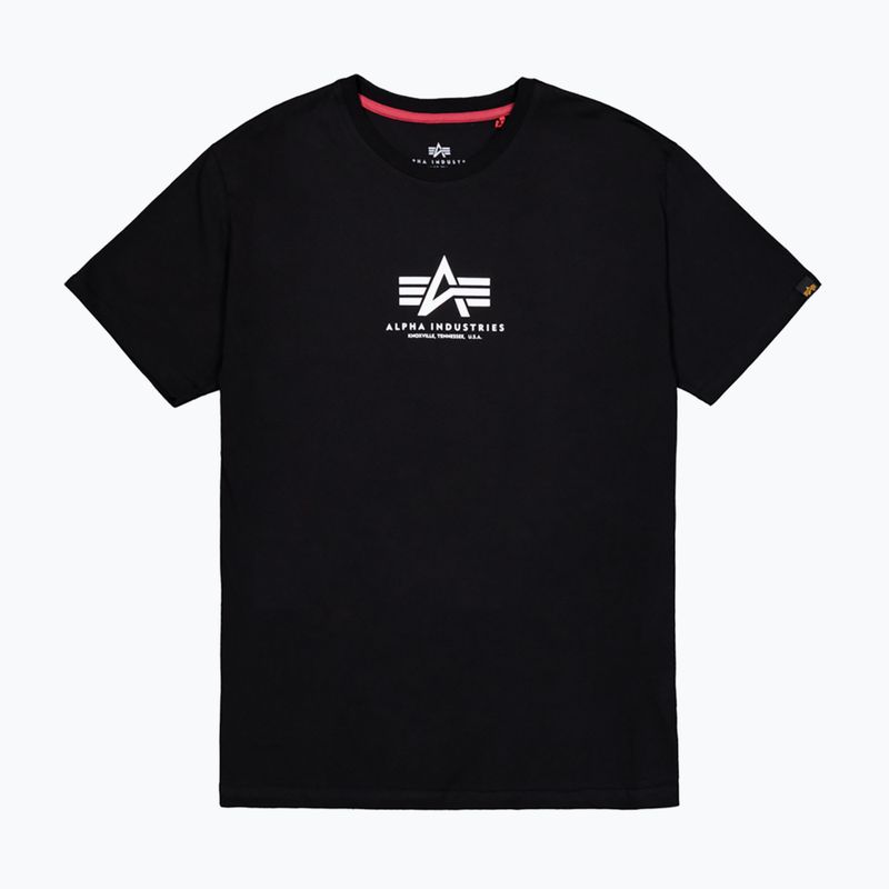 Мъжка тениска Alpha Industries Basic Mid Logo черна 7
