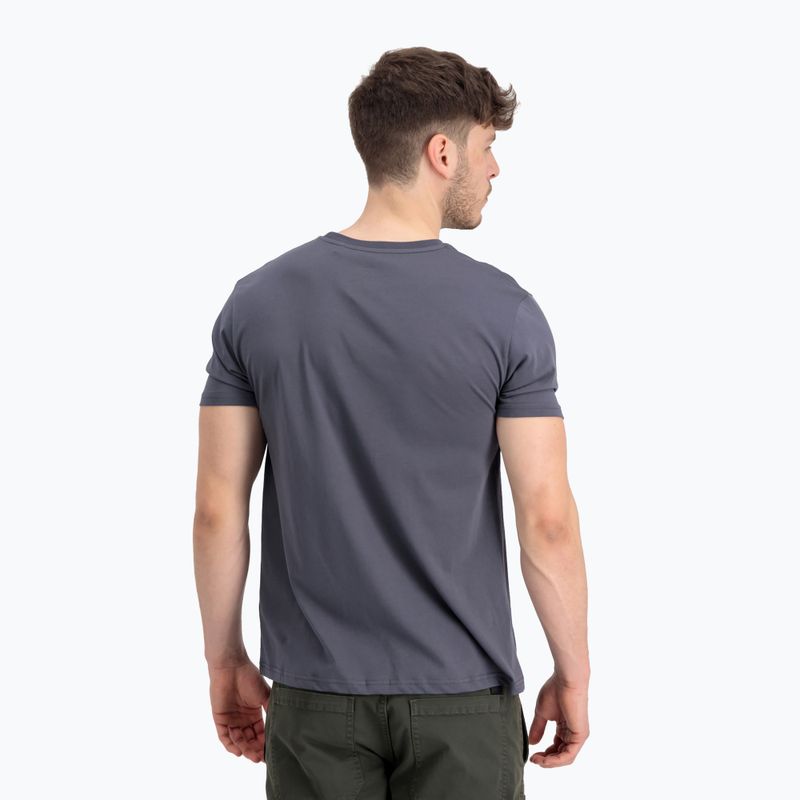 Alpha Industries мъжка тениска Basic Mid Logo greylack/black 3