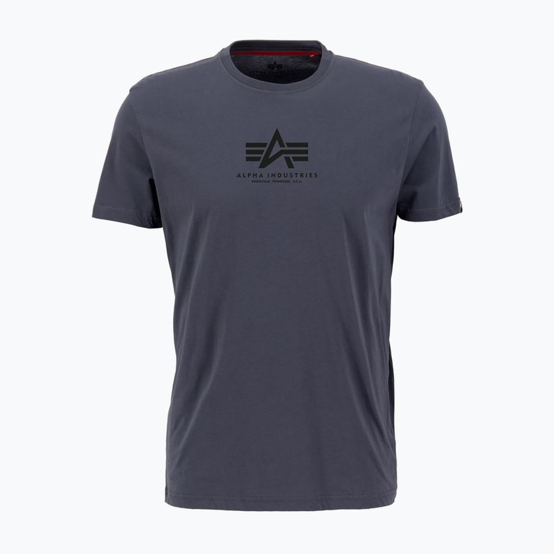 Alpha Industries мъжка тениска Basic Mid Logo greylack/black 4