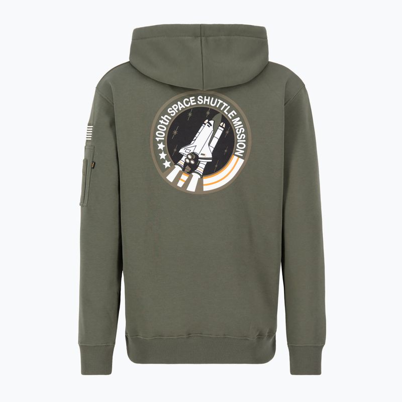 Мъжки суитшърт Space Shuttle на Alpha Industries dark olive 2