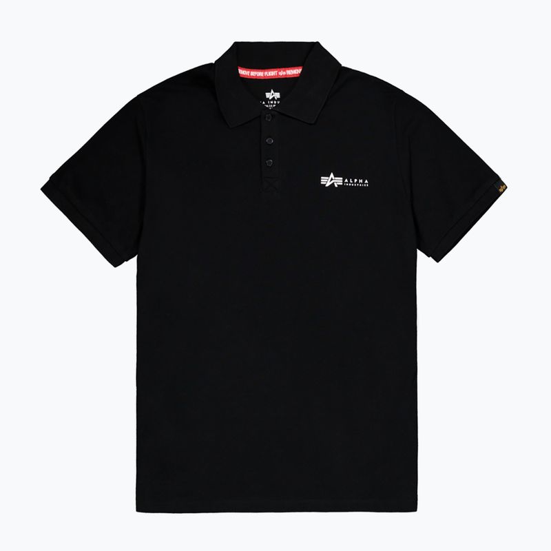 Alpha Industries Basic Polo Small Logo тениска черно 6