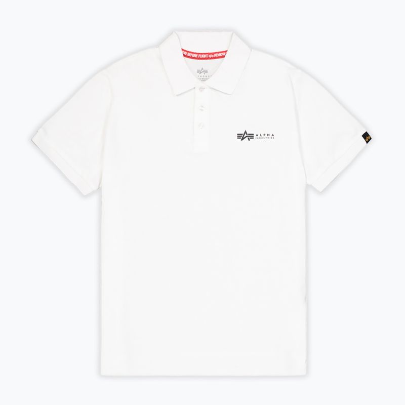 Мъжка тениска Alpha Industries Basic Polo Small Logo бяла 6