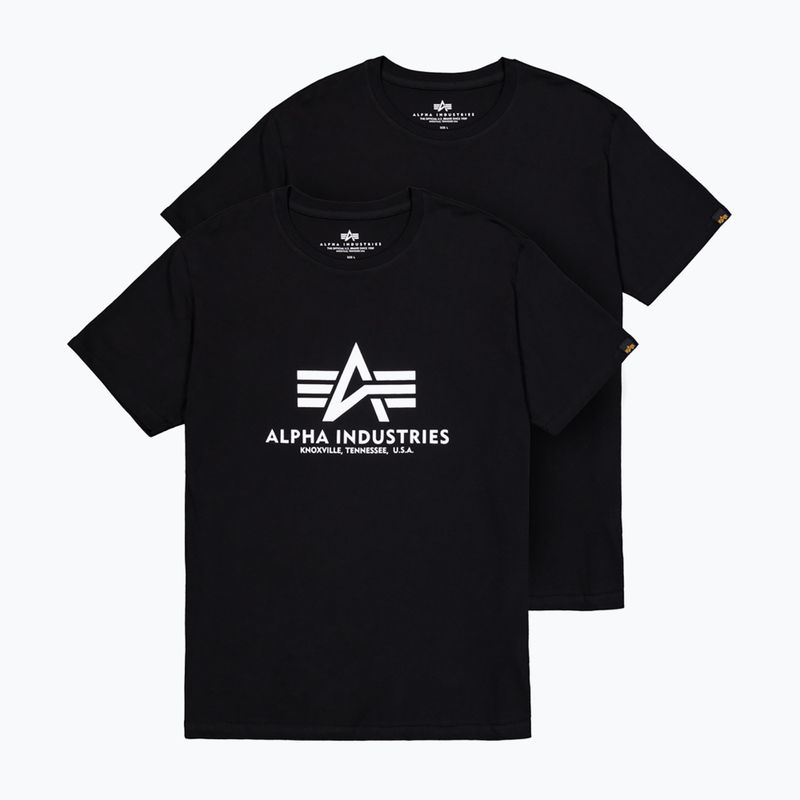 Alpha Industries мъжки тениски Basic (2 бр.) черни 7