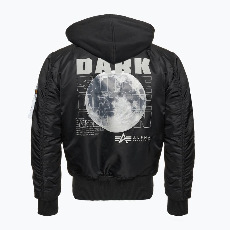 Мъжко яке Alpha Industries MA-1 VF Hood Dark Side black / reflective 2