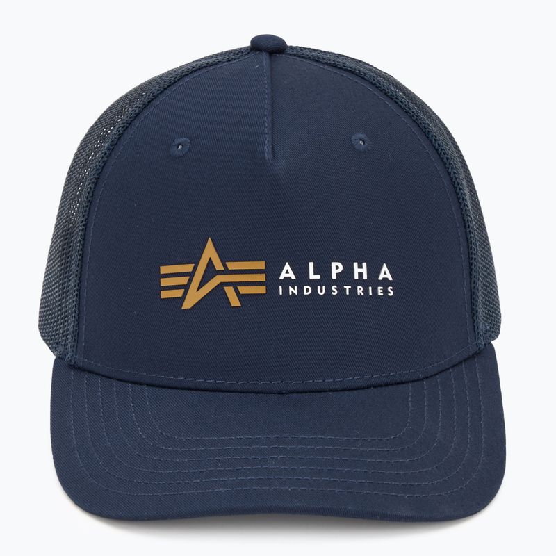 Мъжки Alpha Industries Label Trucker бейзболна шапка rep.blue 2