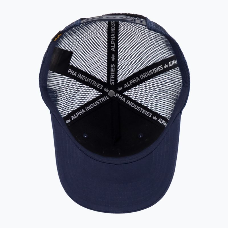 Мъжки Alpha Industries Label Trucker бейзболна шапка rep.blue 3