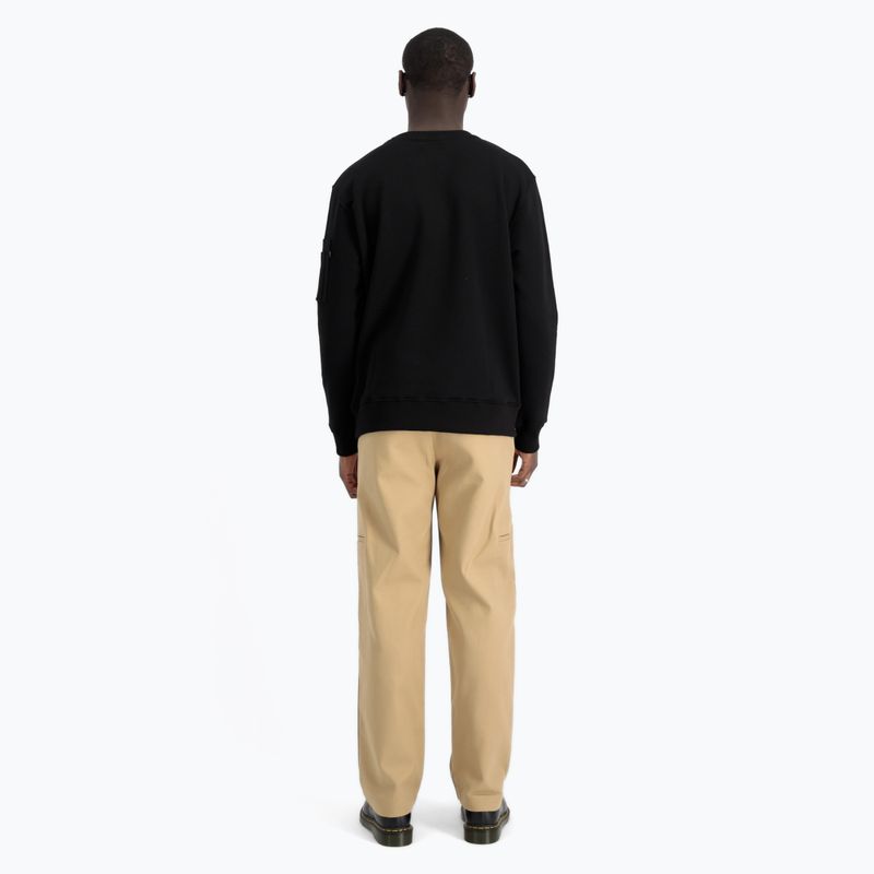 Мъжки пуловер с отразяващ печат Alpha Industries black 3