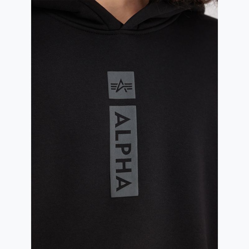 Alpha Industries Puff Print Hoodie black - мъжки 5