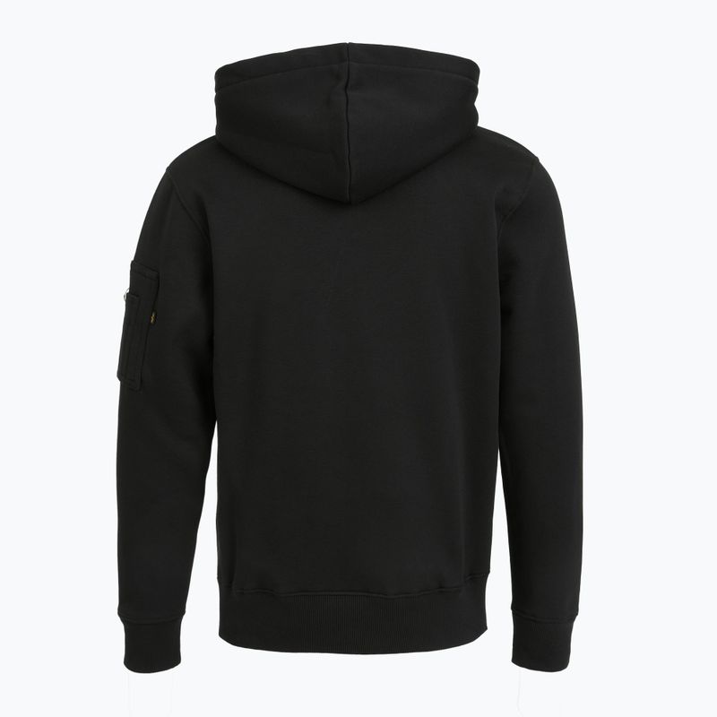 Alpha Industries Puff Print Hoodie black - мъжки 7