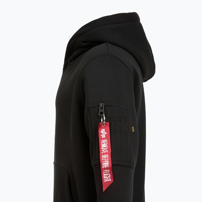 Alpha Industries Puff Print Hoodie black - мъжки 8
