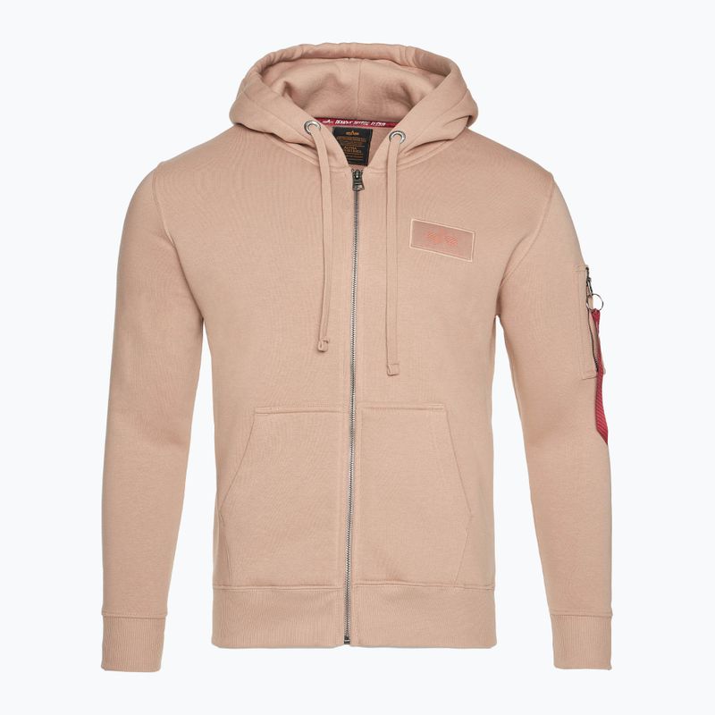 Мъжки суитшърт Alpha Industries Back Print Zip dusty coral