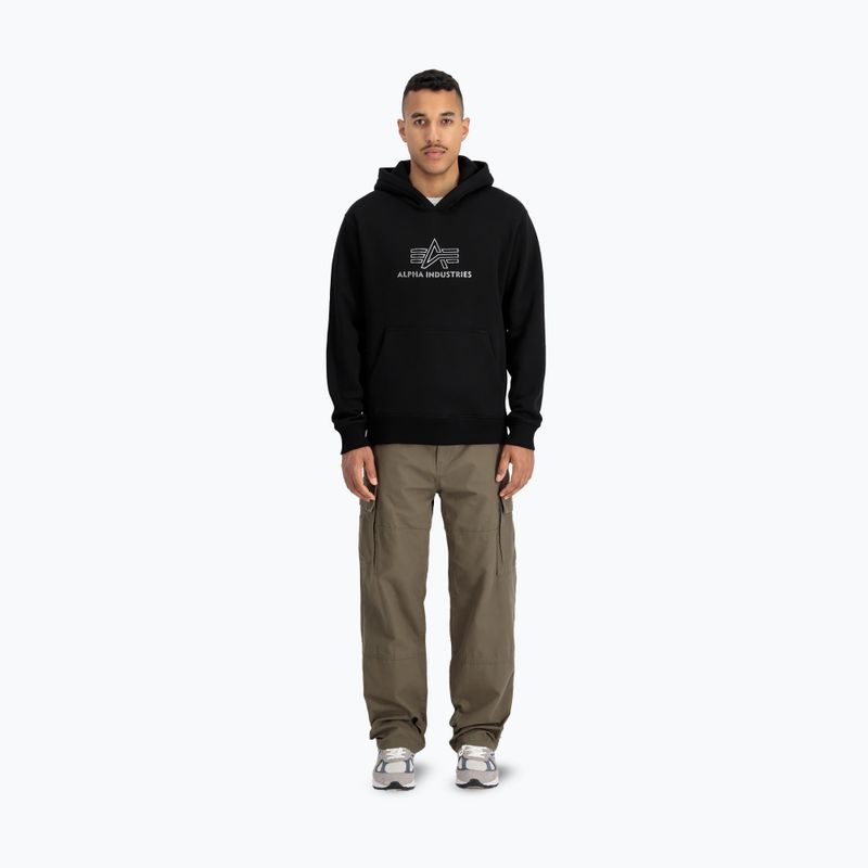 Alpha Industries Basic Hoodie TPU black/chrome за мъже 2