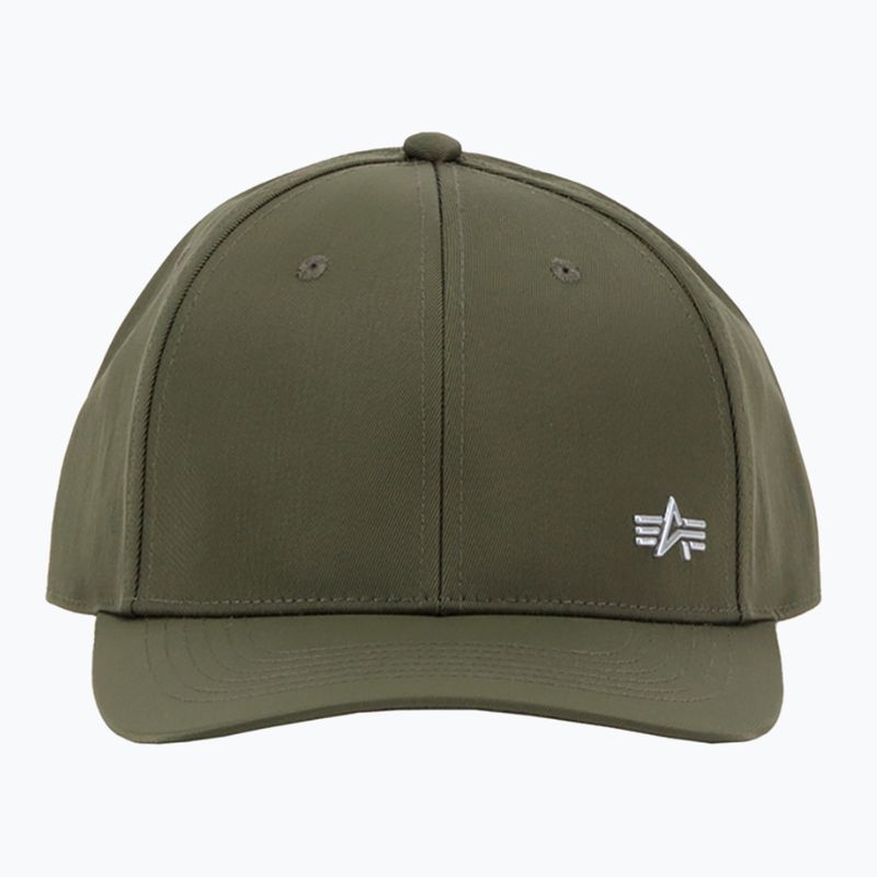 Alpha Industries Metal Label мъжка бейзболна шапка тъмно маслинова