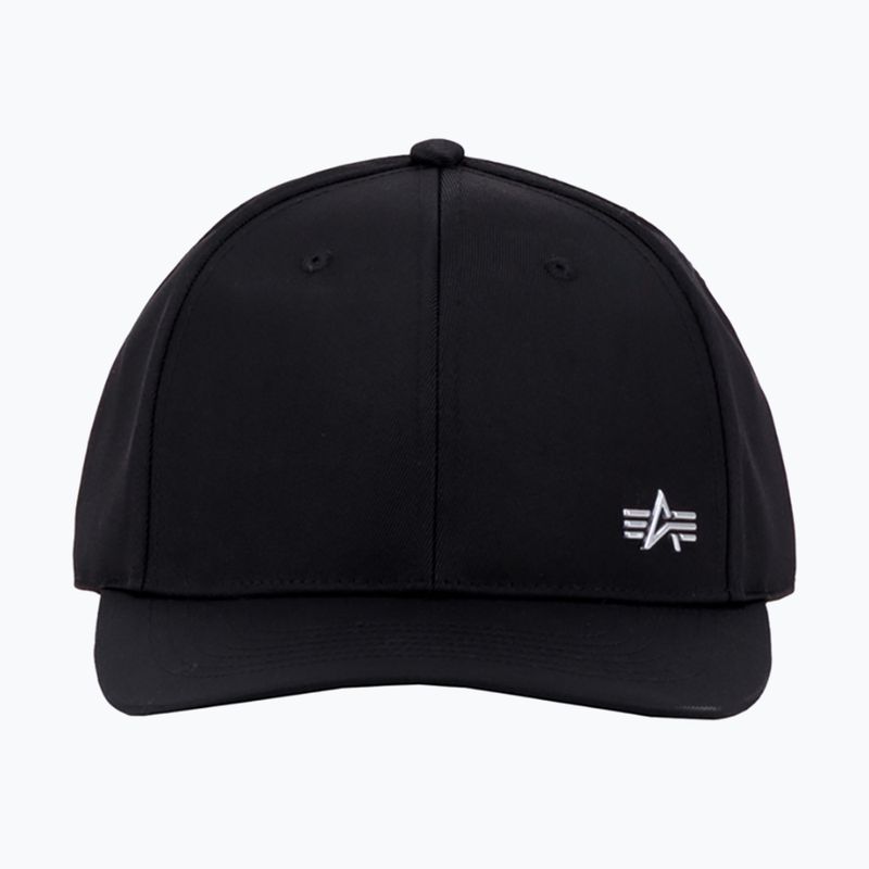 Alpha Industries Metal Label rep черна/метална бейзболна шапка