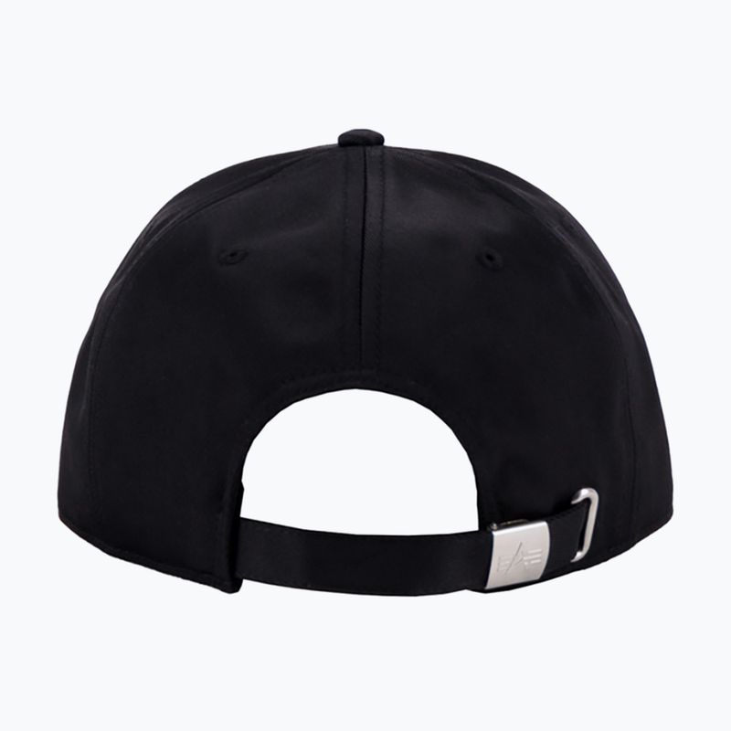 Alpha Industries Metal Label rep черна/метална бейзболна шапка 2