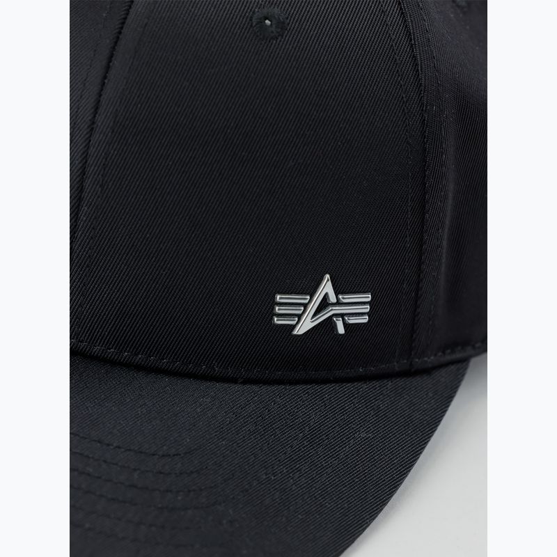Alpha Industries Metal Label rep черна/метална бейзболна шапка 5