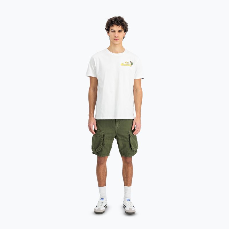 Alpha Industries мъжка тениска Pearl Harbor Back Print бяла 2