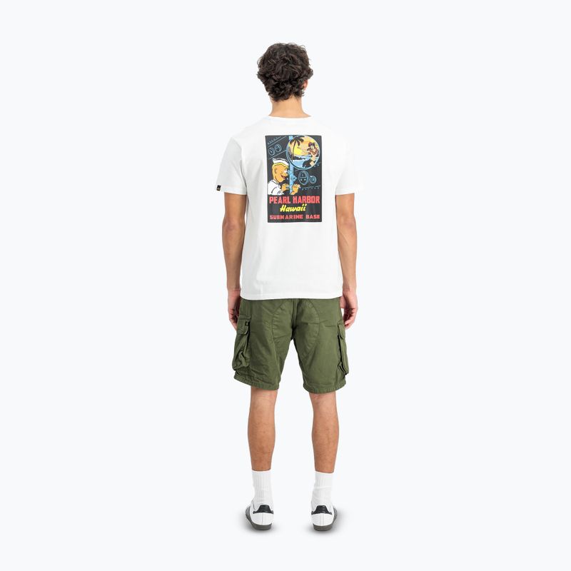 Alpha Industries мъжка тениска Pearl Harbor Back Print бяла 3