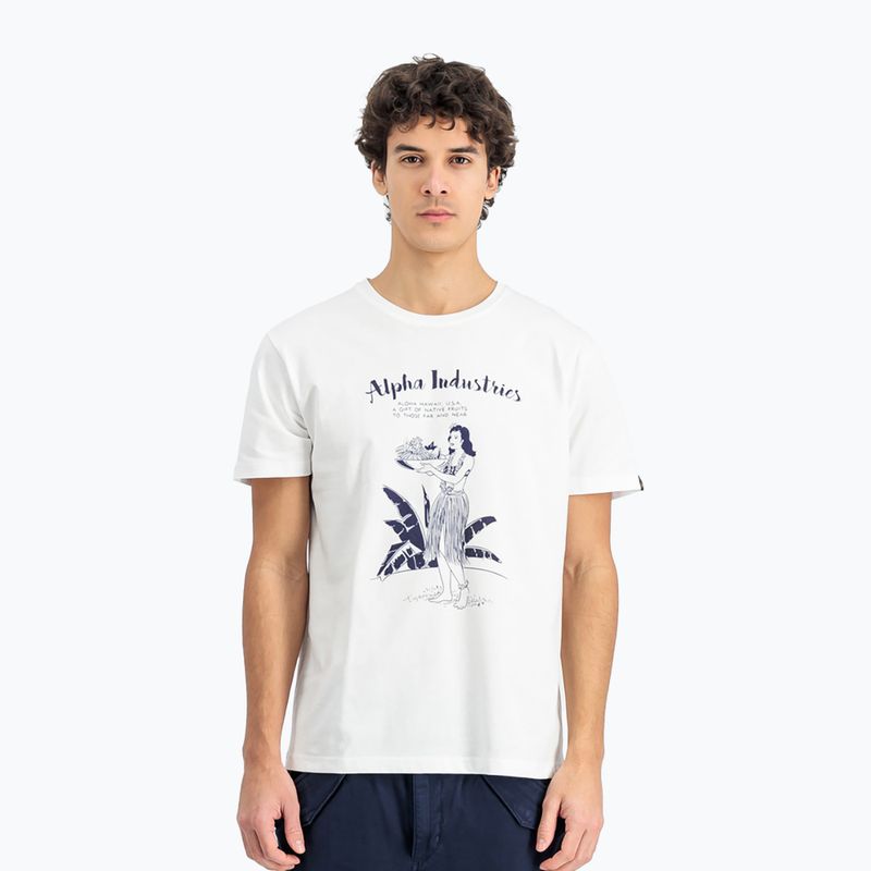 Alpha Industries мъжка тениска Hawaii white