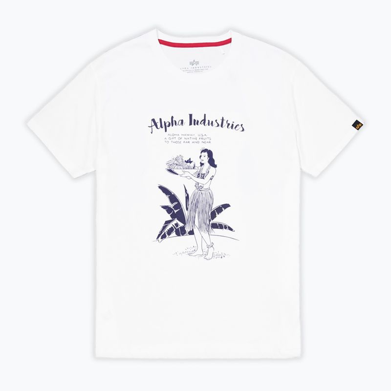 Alpha Industries мъжка тениска Hawaii white 6