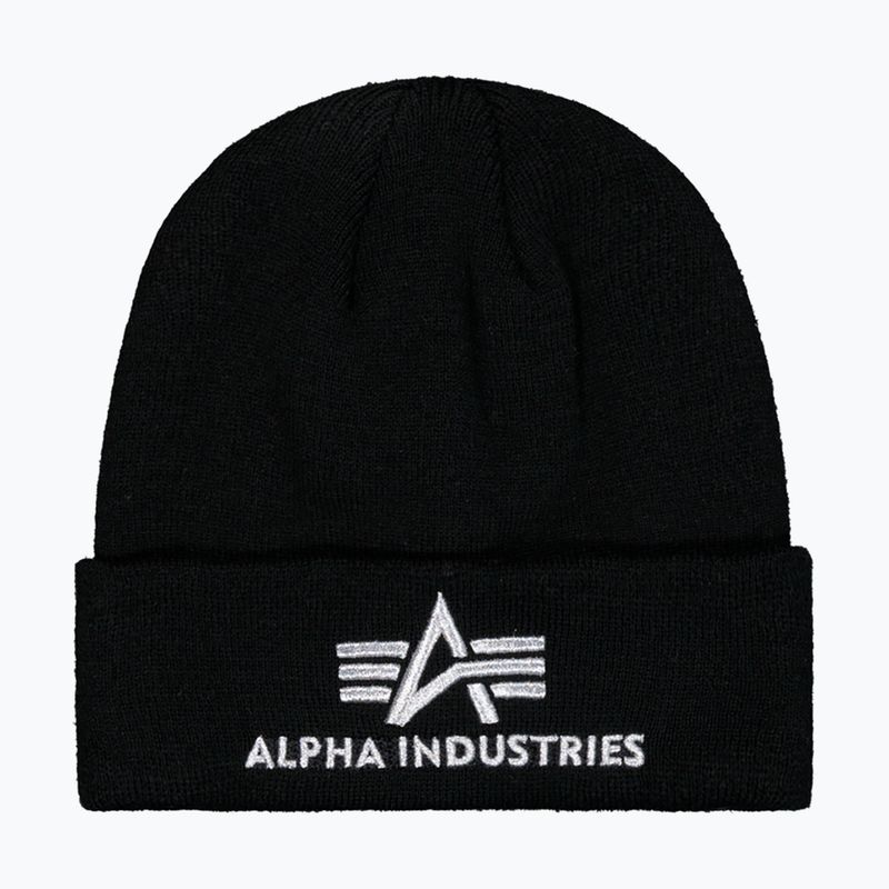 Alpha Industries 3D черна/сребърна шапка