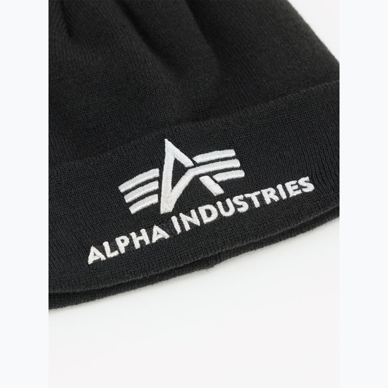 Alpha Industries 3D черна/сребърна шапка 3