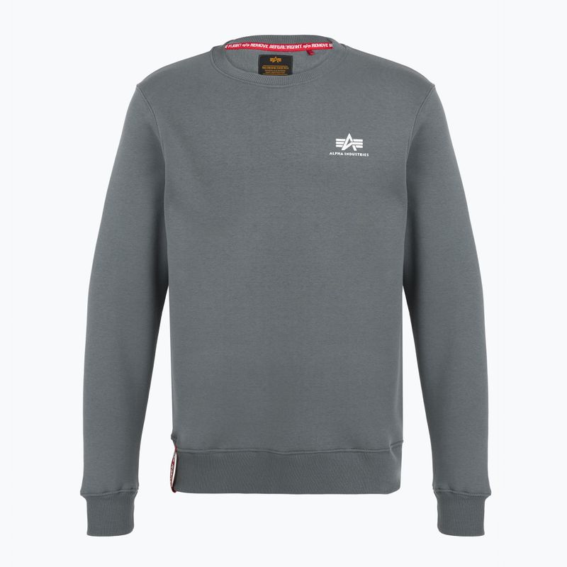 Alpha Industries Basic Small Logo деним синьо суитшърт за мъже 5
