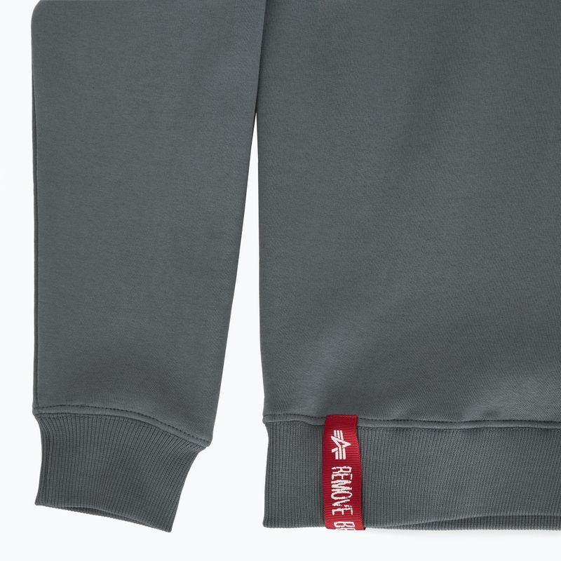 Alpha Industries Basic Small Logo деним синьо суитшърт за мъже 7