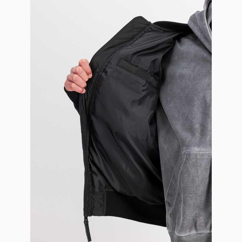 Мъжко ватирано яке Alpha Industries MA-1 Logo Puffer Bomber black 4