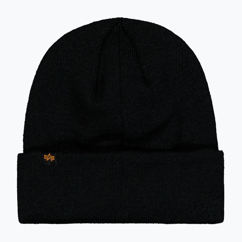 Зимна шапка Alpha Industries Metal Logo Beanie black 2