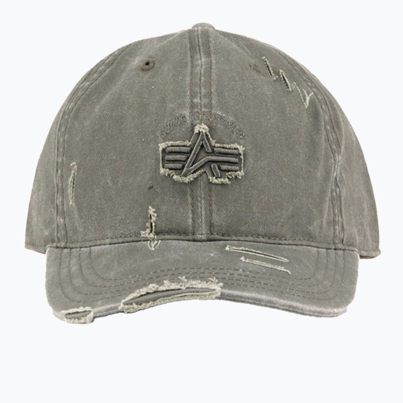 Шапка с козирка Alpha Industries Acid Logo dark olive