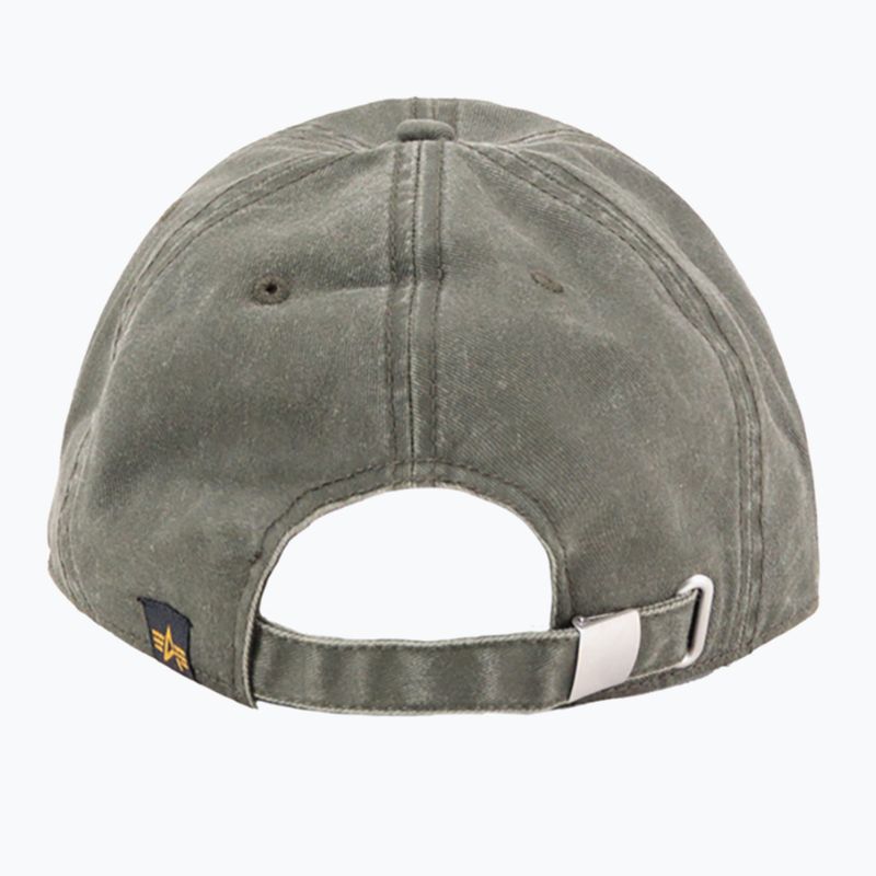 Шапка с козирка Alpha Industries Acid Logo dark olive 2
