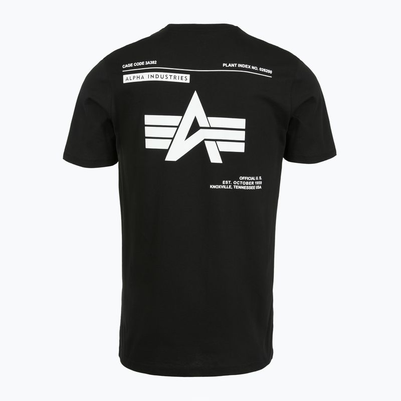 Alpha Industries мъжка поло блуза Label T Back Print black 6