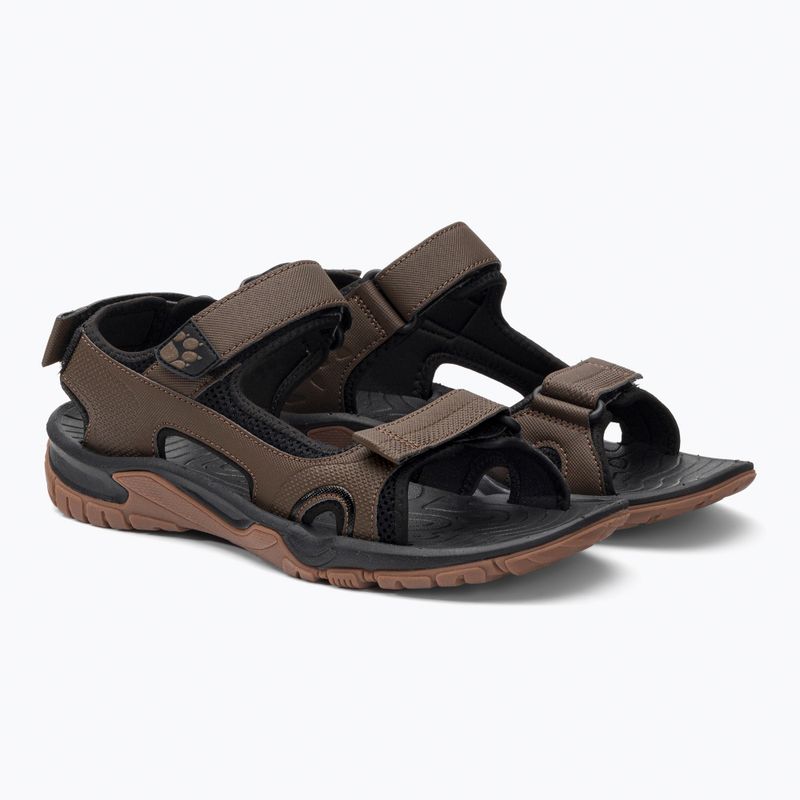 Jack Wolfskin Lakewood Cruise кафяви мъжки сандали за трекинг 4019011 4