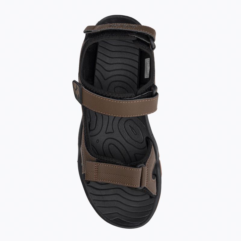 Jack Wolfskin Lakewood Cruise кафяви мъжки сандали за трекинг 4019011 6