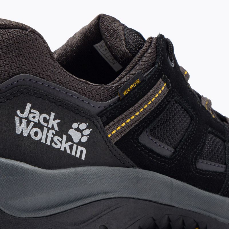 Jack Wolfskin мъжки ботуши за трекинг Vojo 3 Texapore Low black/burly yellow xt 7