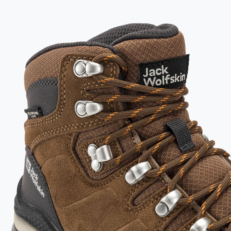 Дамски ботуши за трекинг Refugio Texapore Mid кафяво/кайсия на Jack Wolfskin 9