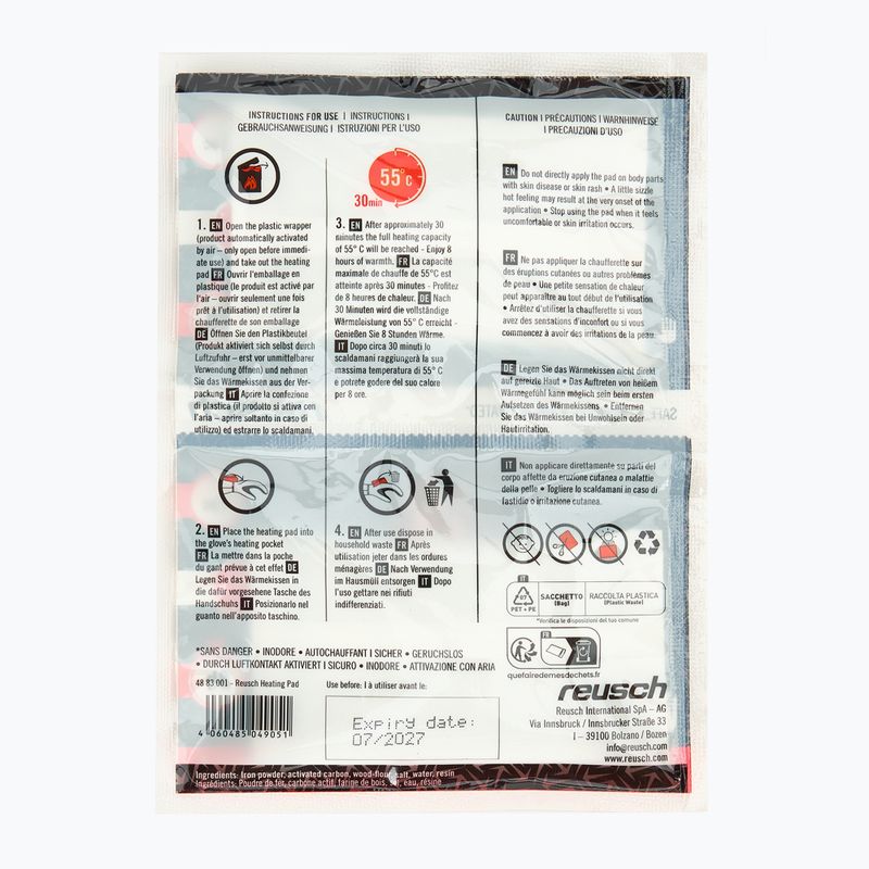 Комплект нагреватели Reusch Heating Pad 8h white 4